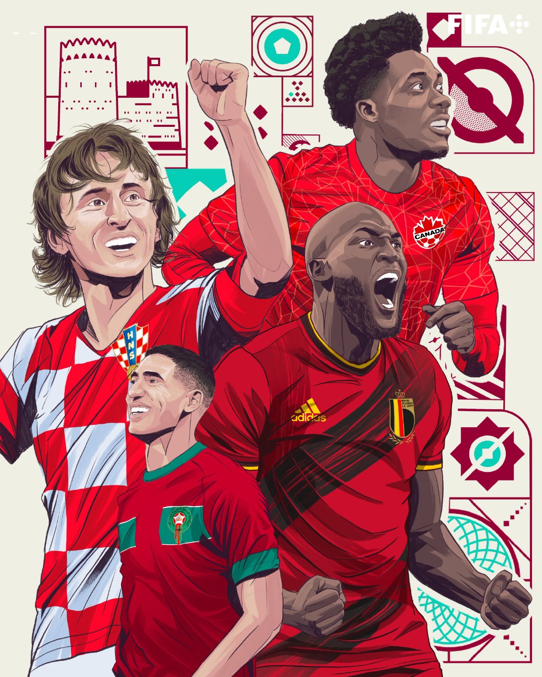 世界杯F组海报
