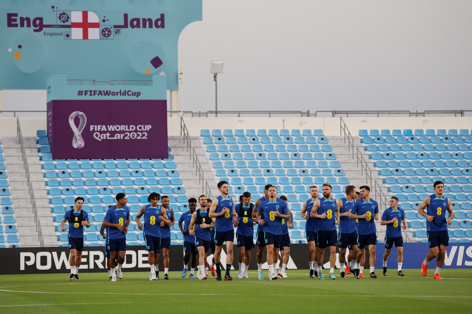 英格兰队对阵伊朗赛前训练1